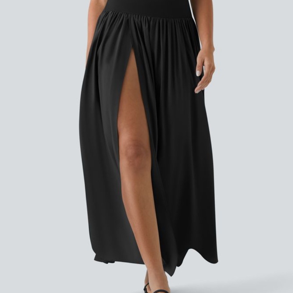 HALARA Black A-Line Skirt